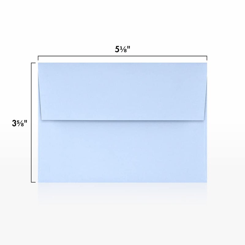LUXPaper 4Bar A1 Invitation Envelopes | Peel & Press | 3 5/8" x 5 1/8" | Baby Blue | 80lb. Text | 50 Qty - Image 3